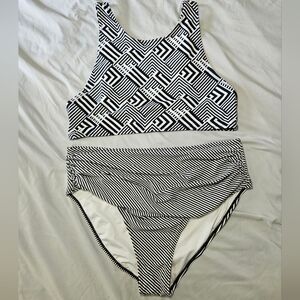 Bathing suit | Black & White | Size XL